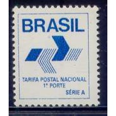 RE0665M-SELO COMPROVANTE DE FRANQUEAMENTO SÉRIE A DENTEAÇÃO 12,5X13 - 1988 - MINT