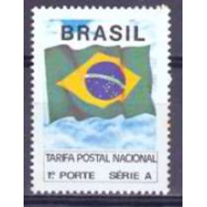 RE0689M-SELO BANDEIRA NACIONAL 1 - 1991 - MINT