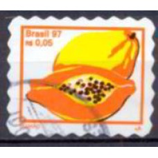 RE0751U-SELO FRUTAS ONDAS 1MM, MAMÃO - 1998 - U