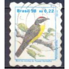 RE0758U-SELO PÁSSAROS URBANOS, BEM-TE-VIZINHO DE TOPETE VERMELHO - 1998 - U