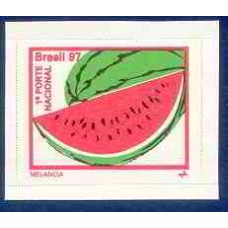 RE0766M-SELO FRUTAS MICROSERRILHA, MELANCIA - 1999 - MINT