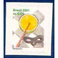 RE0804M-SELO INSTRUMENTOS MUSICAIS, TAMBORIM - 2001 - MINT