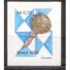 RE0819M-SELO INSTRUMENTOS MUSICAIS, CHOCALHO - 2002 - MINT