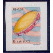 RE0824M-SELO INSTRUMENTOS MUSICAIS, PANDEIRO - 2002 - MINT