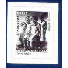 RE0832M-SELO OBRAS DESAPARECIDAS DE CÂNDIDO PORTINARI, COMPOSIÇÃO - 2004 - MINT