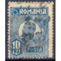 ROM0300U-SELO FERDINANDO 1º, 10L - ROMÊNIA - 1919/26 - U