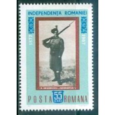 ROM2301N-SELO 90º ANIVERSÁRIO DA INDEPENDÊNCIA - ROMÊNIA - 1967 - N
