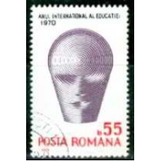ROM2560U-SELO ANO INTERNACIONAL DA EDUCAÇÃO - ROMÊNIA - 1970 - U