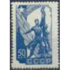 RUS0616N-SELO EXPOSIÇÃO INTERNACIONAL DE PARIS, 50K - URSS - 1938 - N