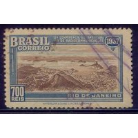 SB0117U-SELO 2ª CONFERÊNCIA SULAMERICANA DE RADIOCOMUNICAÇÕES, 700 RÉIS - 1937 - U SB0117U-SELO 2ª CONFERÊNCIA SULAMERICANA DE RADIOCOMUNICAÇÕES, 700 RÉIS - 1937 - U
