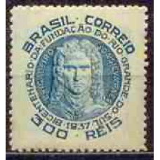 SB0125N-SELO BICENTENÁRIO DE RIO GRANDE - 1937 - N