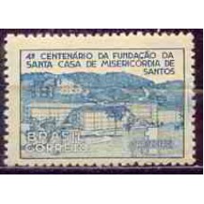 SB0186N-SELO 400 ANOS DA SANTA CASA DE MISERICÓRDIA DE SANTOS - 1943 - N