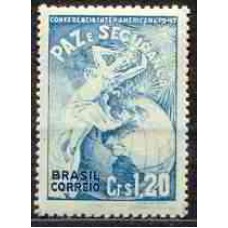 SB0229M-SELO CONFERÊNCIA INTER-AMERICANA DE DEFESA DO HEMISFÉRIO, CR$ 1,20 - 1947 - MINT