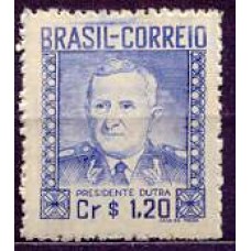 SB0233N-SELO PRESIDÊNCIA DO GENERAL EURICO GASPAR DUTRA, CR$ 1,20 - 1947 - N