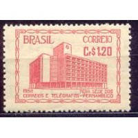 SB0260N-SELO INAUGURAÇÃO DO EDIFÍCIO DOS CORREIOS E TELÉGRAFOS DE PERNAMBUCO, CR$ 1,20 - 1951 - N SB0260N-SELO INAUGURAÇÃO DO EDIFÍCIO DOS CORREIOS E TELÉGRAFOS DE PERNAMBUCO, CR$ 1,20 - 1951 - N