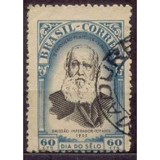 SB0284U-SELO 2ª EXPOSIÇÃO FILATÉLICA NACIONAL - 70º ANIVERSÁRIO DA EMISSÃO CABEÇA GRANDE - DIA DO SELO - 1952 - U