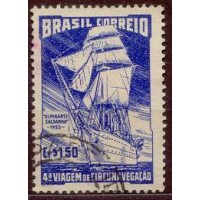SB0299U-SELO 4ª VIAGEM DE CIRCUNAVEGAÇÃO MUNDIAL DO NAVIO-ESCOLA ALMIRANTE SALDANHA - 1953 - U