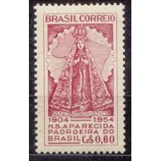 SB0345M-SELO 1º CONGRESSO DA PADROEIRA DO BRASIL E ANO SANTO MARIANO - 1954 - MINT