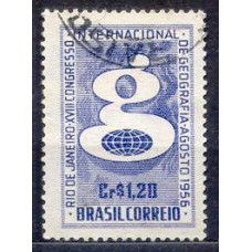 SB0374U-SELO PROPAGANDA DO 18º CONGRESSO INTERNACIONAL DE GEOGRAFIA - 1956 - U