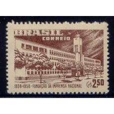 SB0409N-SELO SESQUICENTENÁRIO DA IMPRENSA NACIONAL - 1958 - N