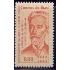 SB0482N-SELO CINQUENTENÁRIO DO FALECIMENTO DE QUINTINO BOCAIÚVA - 1962 - N