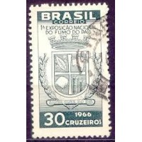 SB0556U-SELO 1ª EXPOSIÇÃO NACIONAL DO FUMO - 1966 - U SB0556U-SELO 1ª EXPOSIÇÃO NACIONAL DO FUMO - 1966 - U
