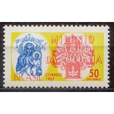 SB0565N-SELO MILÊNIO SACRO DA POLÔNIA - 1967 - N