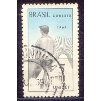 SB0611U-SELO UNICEF - FUNDO DAS NAÇÕES UNIDAS PARA A INFÂNCIA, 5C - 1968 - U
