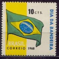 SB0619M-SELO DIA DA BANDEIRA NACIONAL - 1968 - MINT