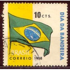 SB0619U-SELO DIA DA BANDEIRA NACIONAL - 1968 - U