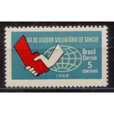 SB0621M-SELO DIA DO DOADOR VOLUNTÁRIO DE SANGUE - 1968 - MINT