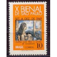 SB0638N-SELO 10ª BIENAL DE SÃO PAULO, MULHER - 1969 - N