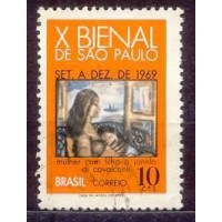 SB0638U-SELO 10ª BIENAL DE SÃO PAULO, MULHER - 1969 - U