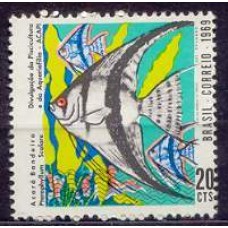 SB0639M-SELO DIVULGAÇÃO DA PSICULTURA E DA AQUARIOFILIA - 1969 - MINT