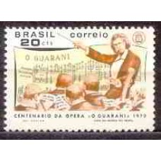 SB0667M-SELO CENTENÁRIO DA ÓPERA "O GUARANI" DE CARLOS GOMES - 1970 - MINT