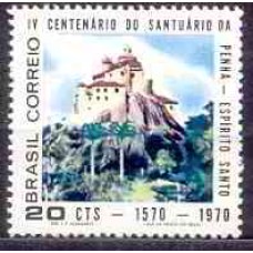 SB0668M-SELO 4º CENTENÁRIO DO SANTUÁRIO DE NOSSA SENHORA DA PENHA EM VILA VELHA/ES - 1970 - MINT