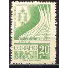 SB0676N-SELO 8º CONGRESSO EUCARÍSTICO NACIONAL - 1970 - N