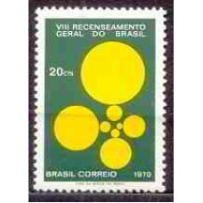 SB0677M-SELO 8º RECENSEAMENTO GERAL DO BRASIL - 1970 - MINT