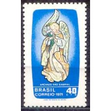 SB0709N-SELO DIA DE SÃO GABRIEL, PADROEIRO DAS TELECOMUNICAÇÕES - 1971 - N