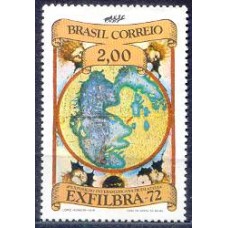 SB0752M-SELO 4ª EXPOSIÇÃO INTERAMERICANA DE FILATELIA, 2CR - 1972 - MINT