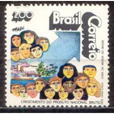 SB0762M-SELO DESENVOLVIMENTO NACIONAL, CRESCIMENTO DO PNB - 1972 - MINT