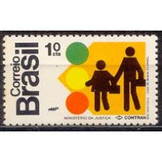 SB0766M-SELO HOMENAGEM À TERRA E AO HOMEM, TRÂNSITO - 1972 - MINT