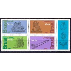 SB0769MQ-QUADRA HOMENAGEM ÀS FORÇAS ARMADAS - 1972 - MINT