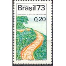 SB0788N-SELO ACONTECIMENTOS HISTÓRICOS, CENTENÁRIO DA ESTRADA DA GRACIOSA - 1973 - N