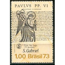 SB0804M-SELO VINTÊNIO DO MOVIMENTO GABRIELISTA NO BRASIL (DO BLOCO) - 1973 - MINT