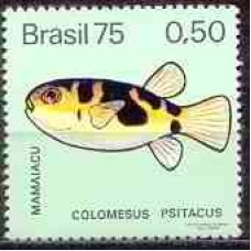 SB0888N-SELO PEIXES BRASILEIROS DE ÁGUA DOCE, MAMAIACU - 1975 - N