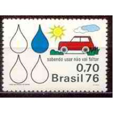 SB0922M-SELO PRESERVAÇÃO DE RECURSOS ECONÔMICOS, ECONOMIA DE COMBUSTÍVEL - 1976 - MINT