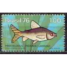 SB0941M-SELO PEIXES DE ÁGUA DOCE NO BRASIL, JARAQUI - 1976 - MINT