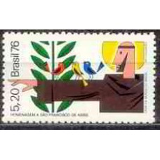 SB0956M-SELO 750º ANIVERSÁRIO DA MORTE DE SÃO FRANCISCO - 1976 - MINT