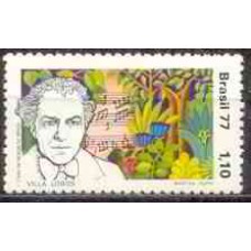 SB0979M-SELO COMPOSITORES BRASILEIROS, VILLA LOBOS - 1977 - MINT